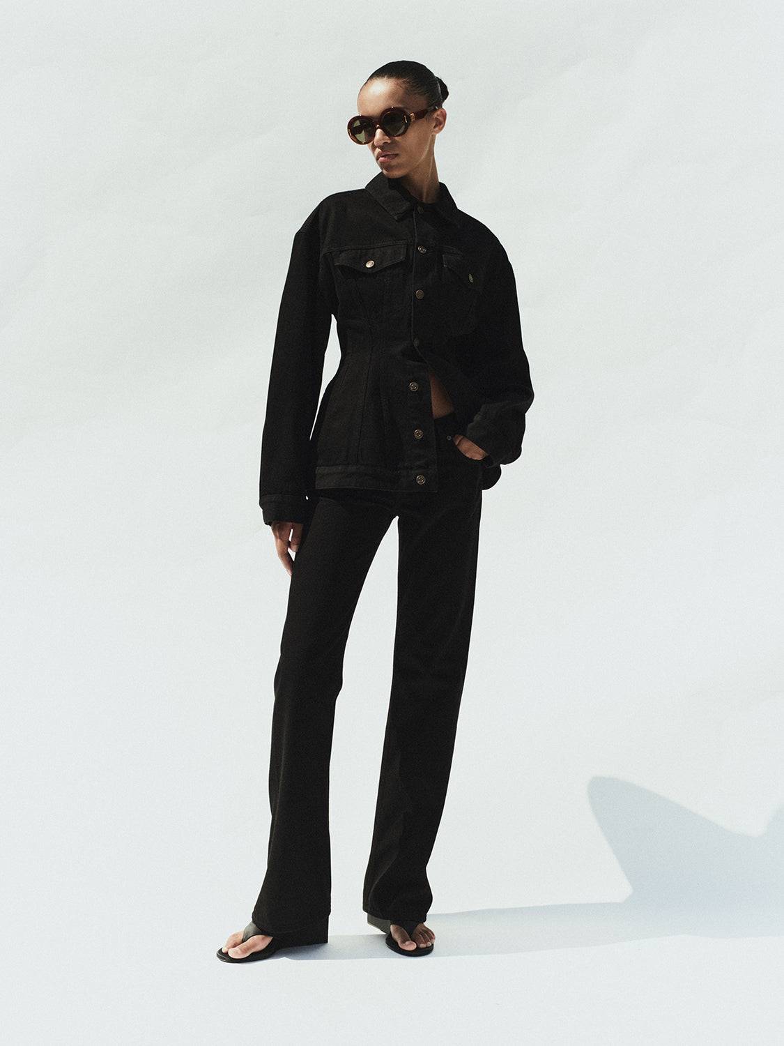 Low Rise Boot Cut Jeans