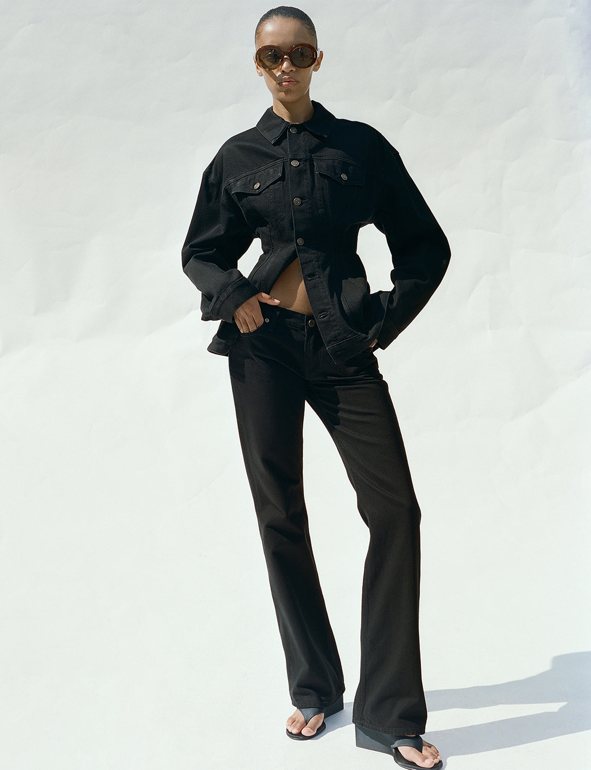 Low Rise Boot Cut Jeans