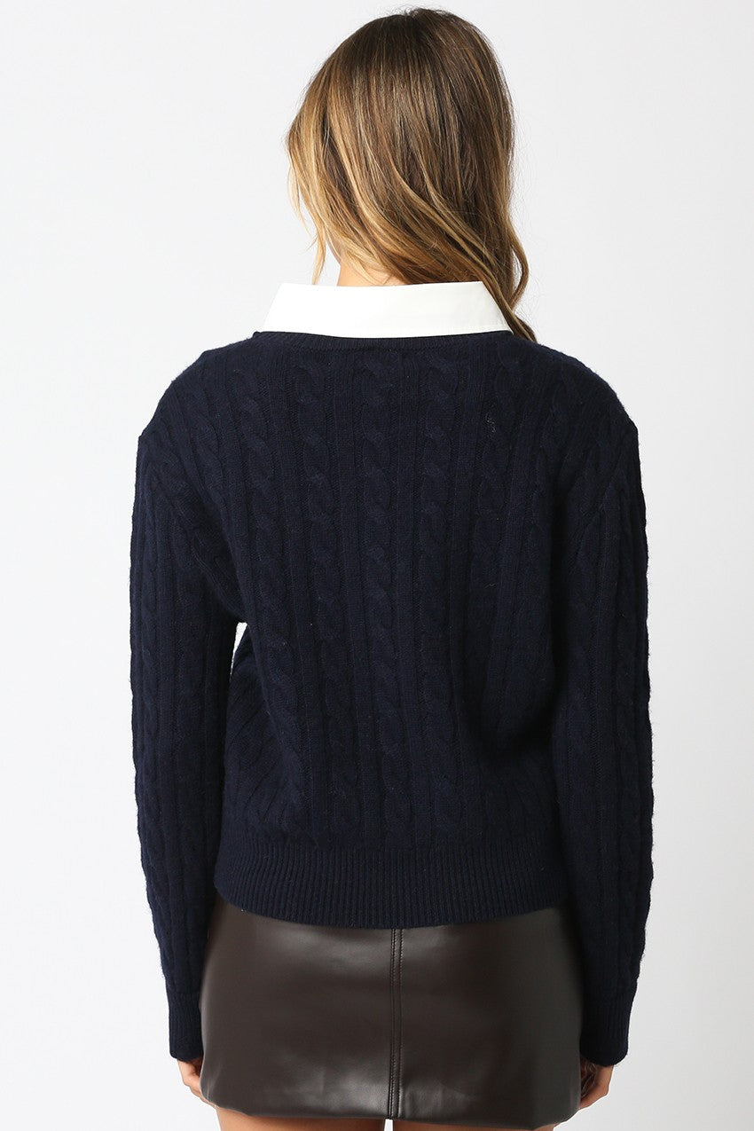 Sorta Sadie Cable Knit Sweater