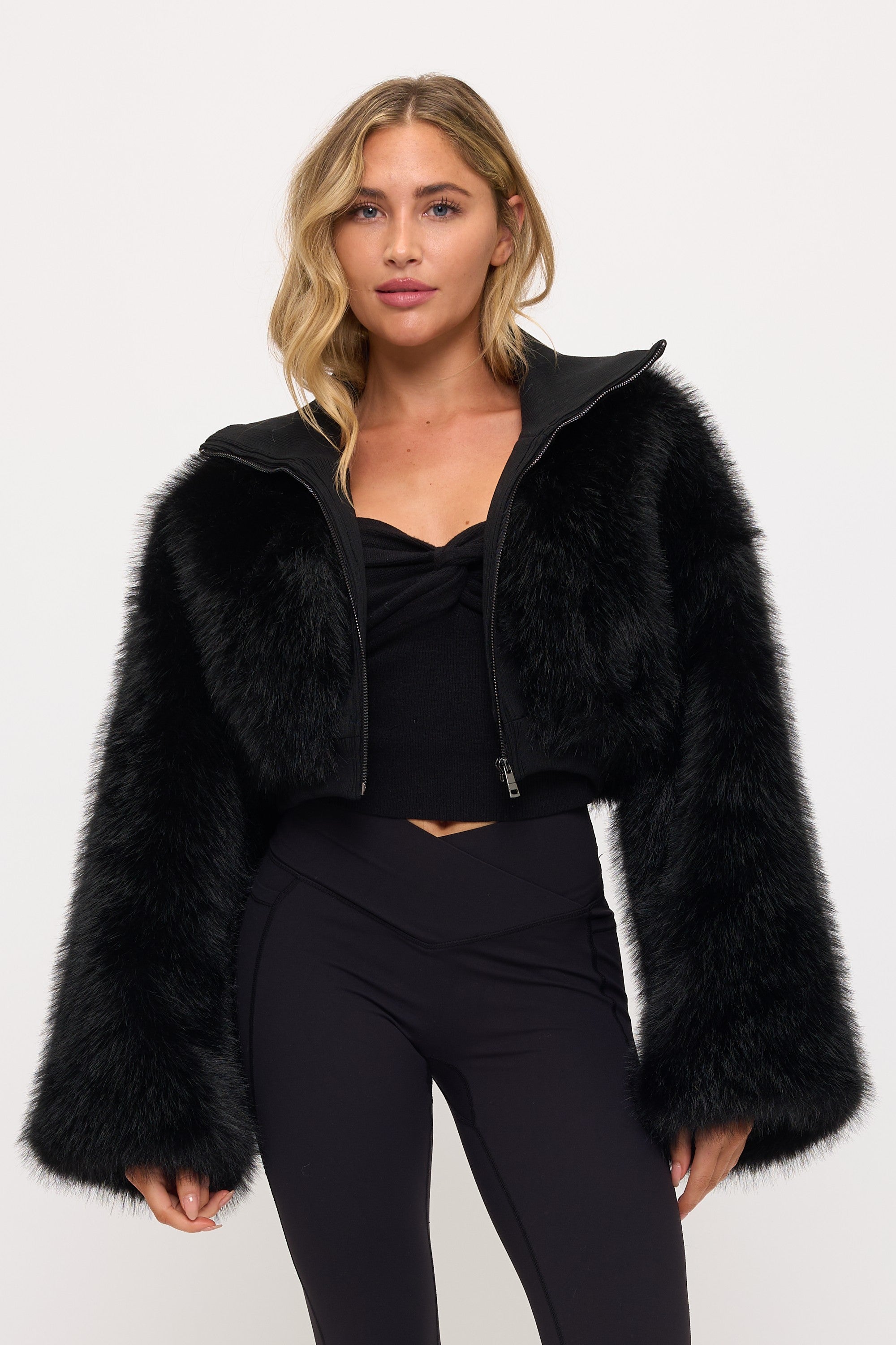 Miss Meow Faux Fur Coat
