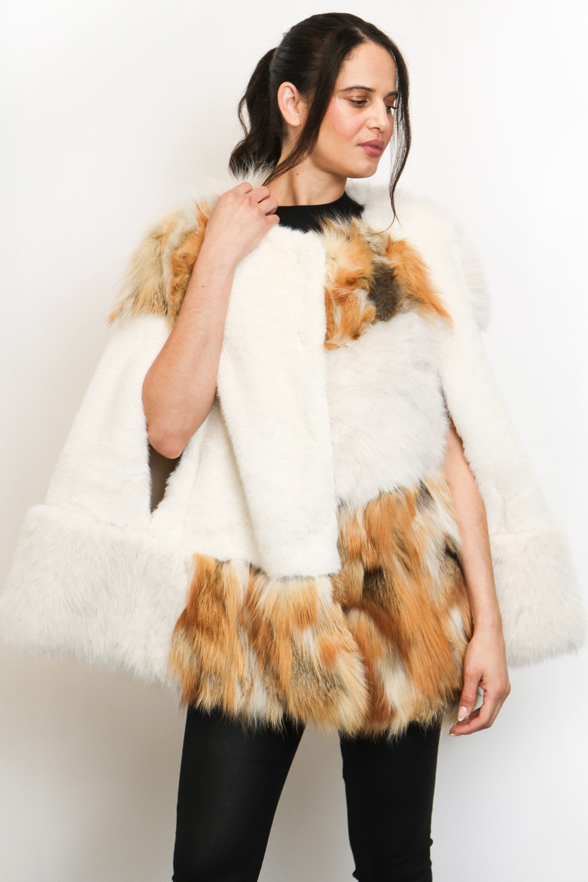 Juno Faux Fur Cape