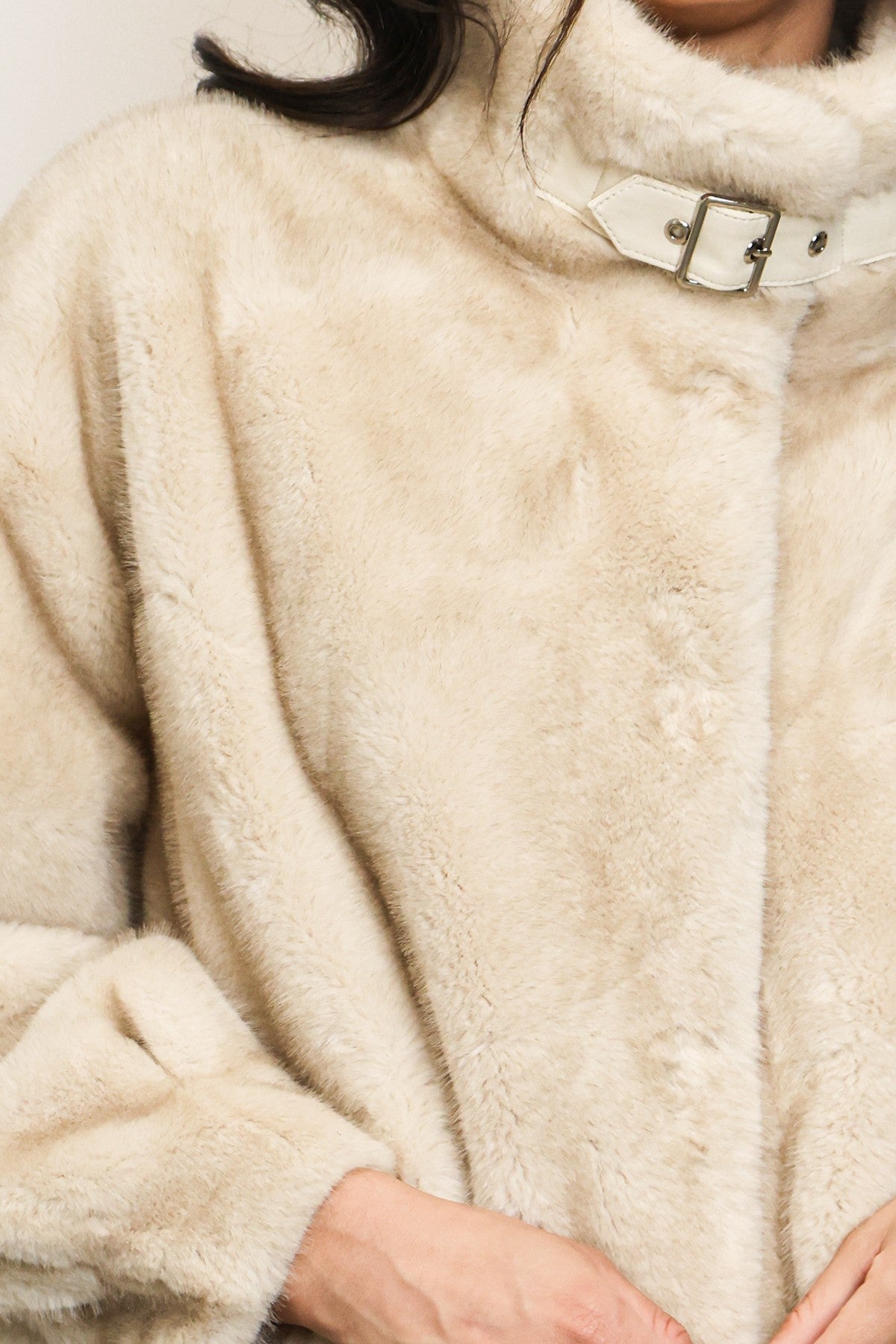 Maybe Baby Faux Fur Coat