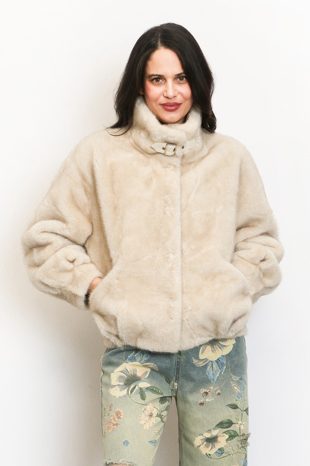 Maybe Baby Faux Fur Coat