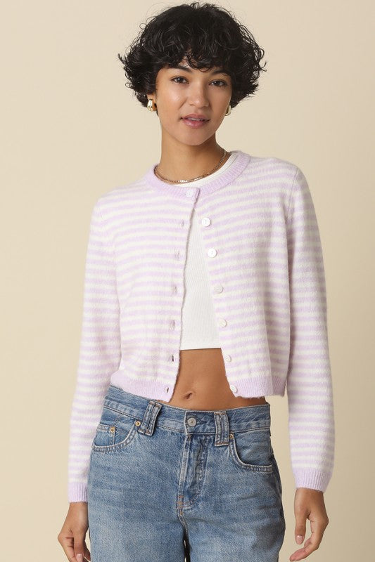 Moni Striped Cardigan