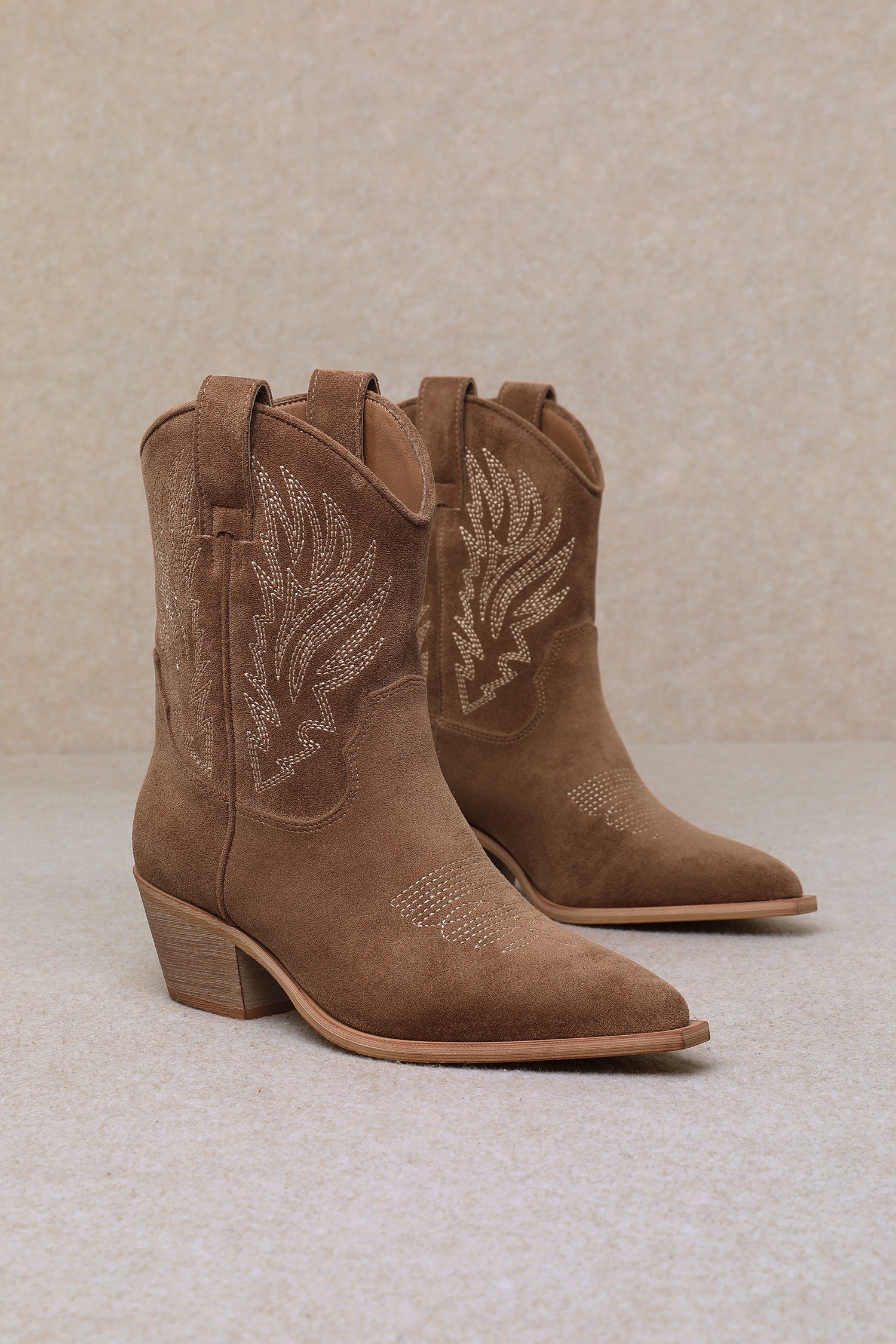 Claire-12 Cowboy Ankle Boots 0401
