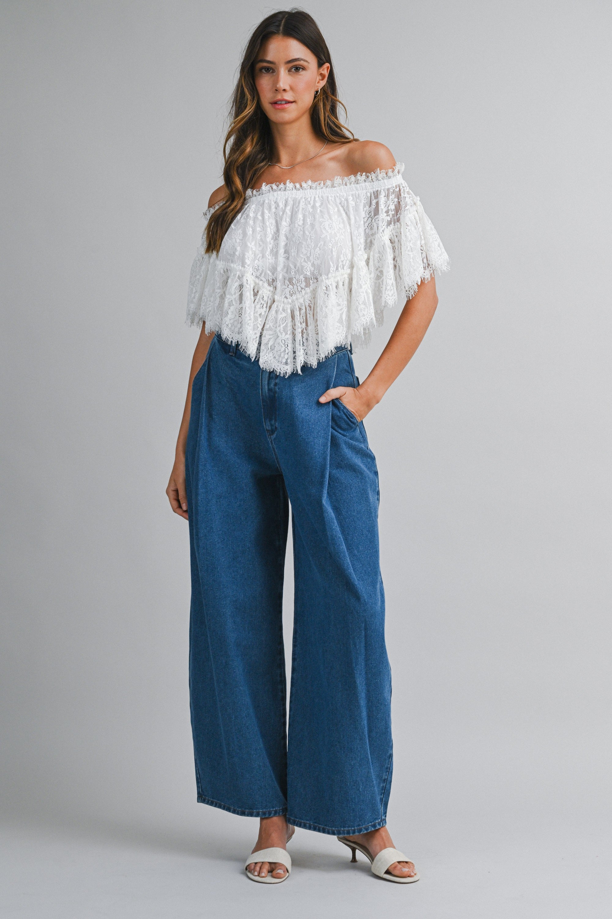 Corinne Lace Top