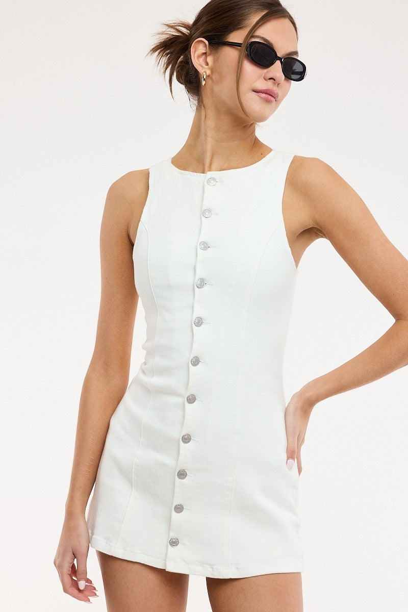 Nadja Blanc Mini Dress