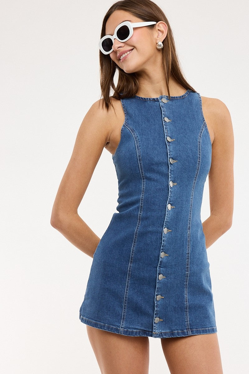 Nadja Denim Mini Dress