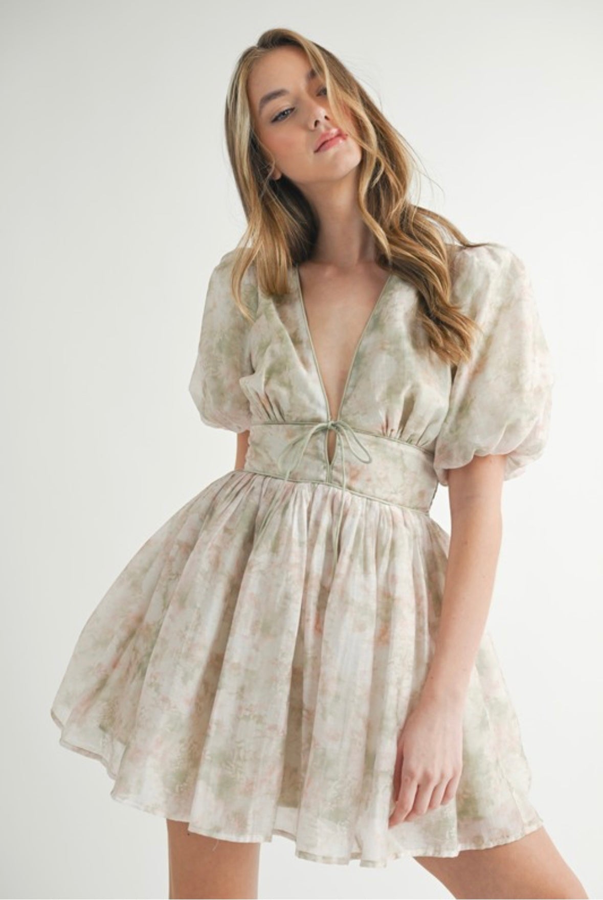 Claudette Puff Dress