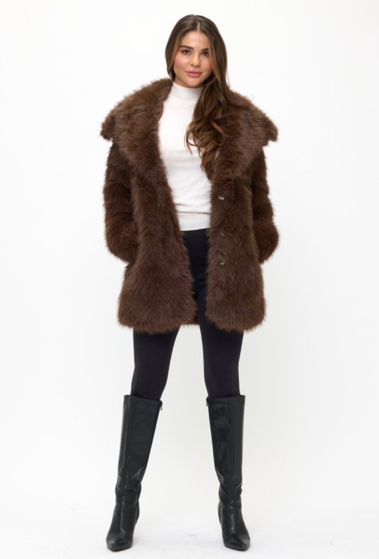 Main Character Faux Fur Coat