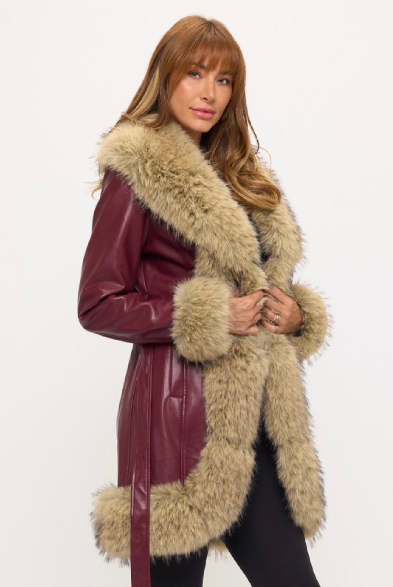 Ariana Fur Trimmed Coat