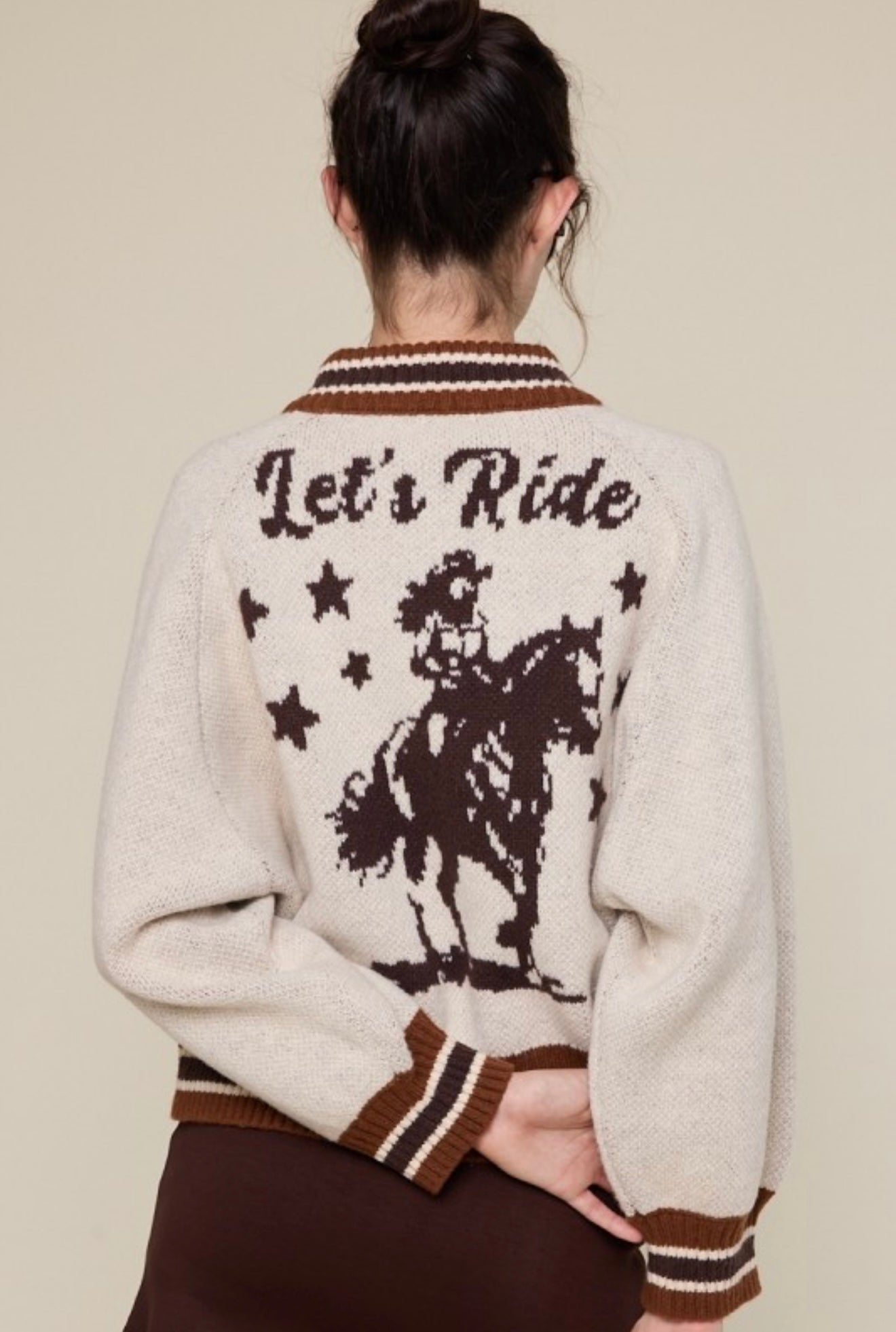 Jess Varsity Sweater Jacket