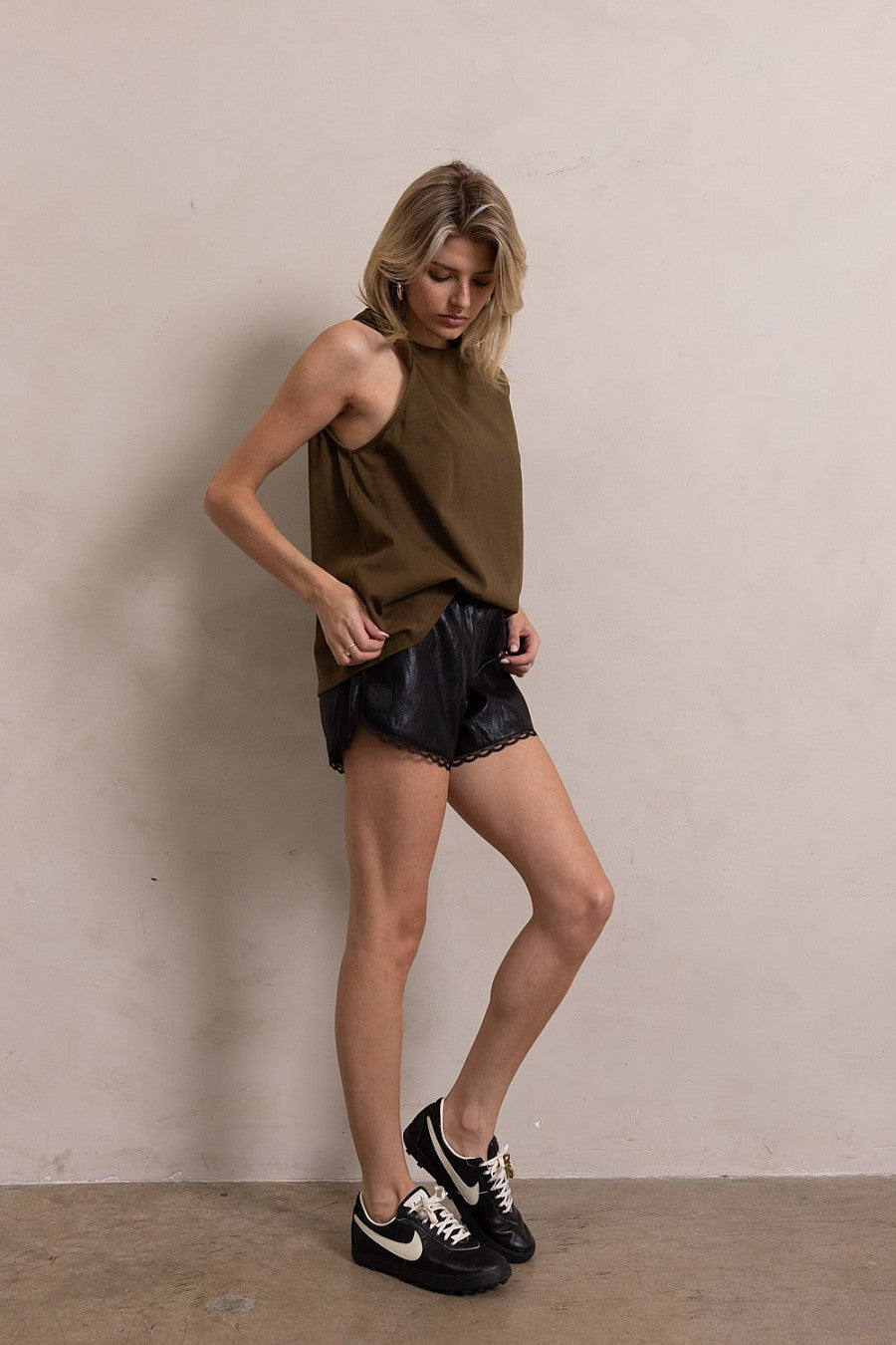 Jacey Pleather Shorts