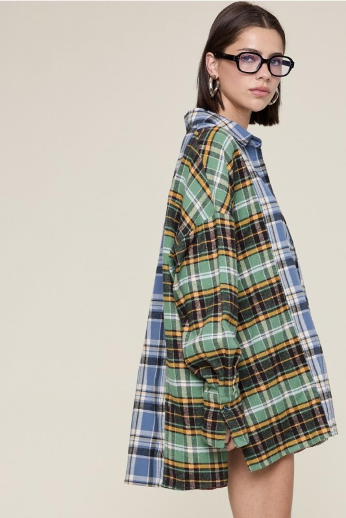 Taylor Multi Plaid Buton Up