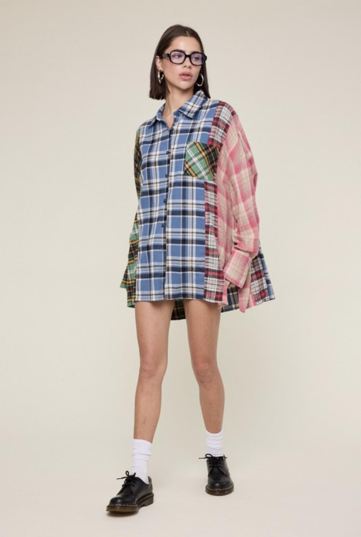 Taylor Multi Plaid Buton Up