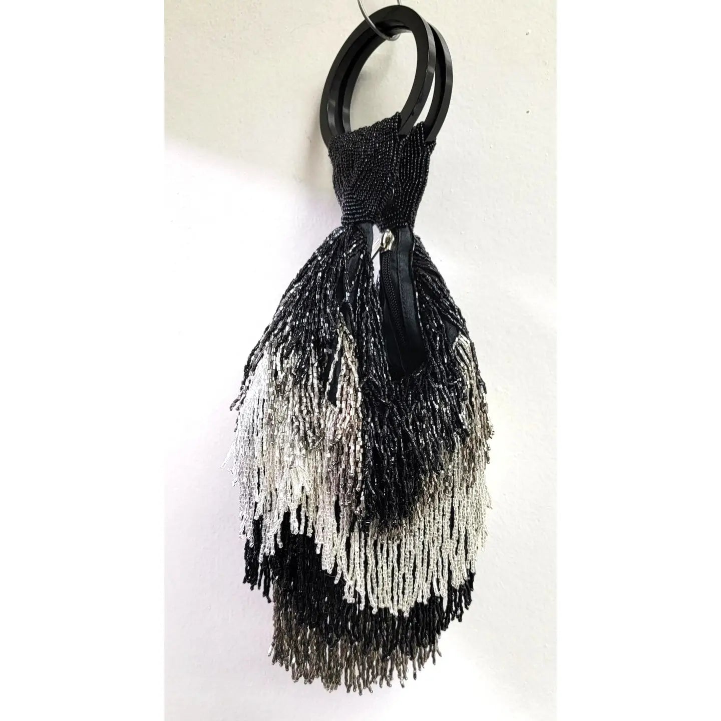Beaded Fringe Wristlet Bag 0625