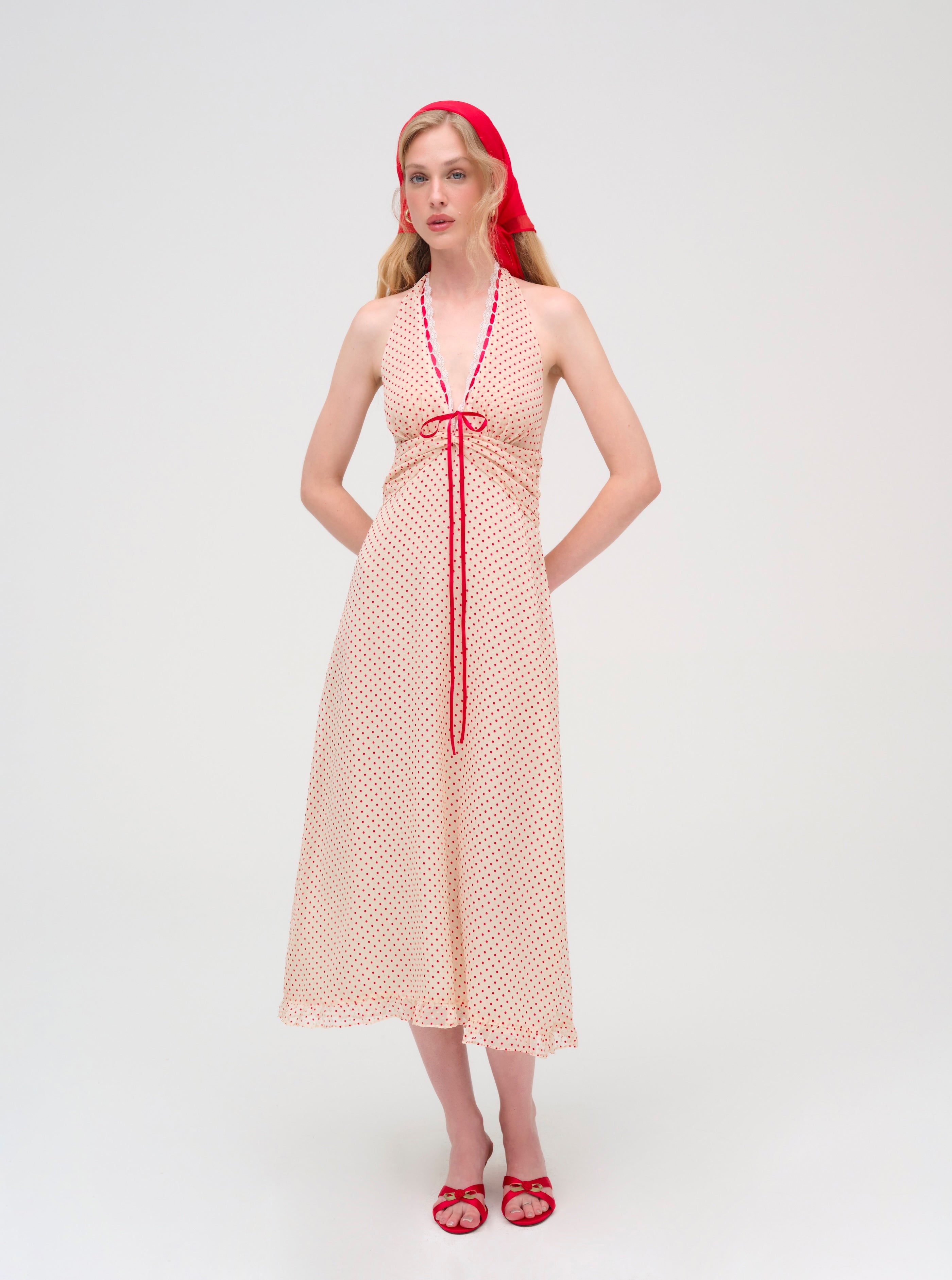 Love Dot Midi Dress