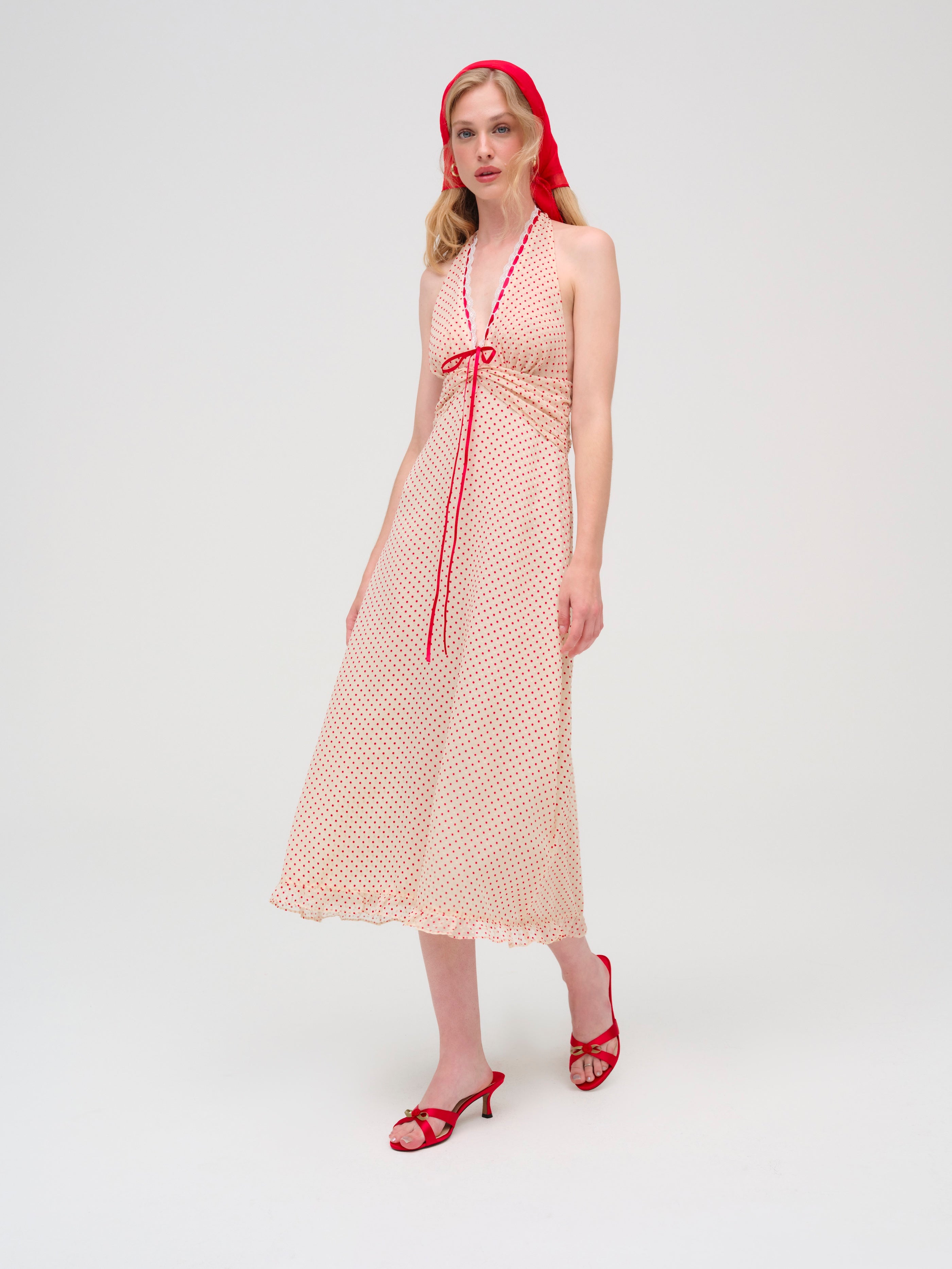 Love Dot Midi Dress
