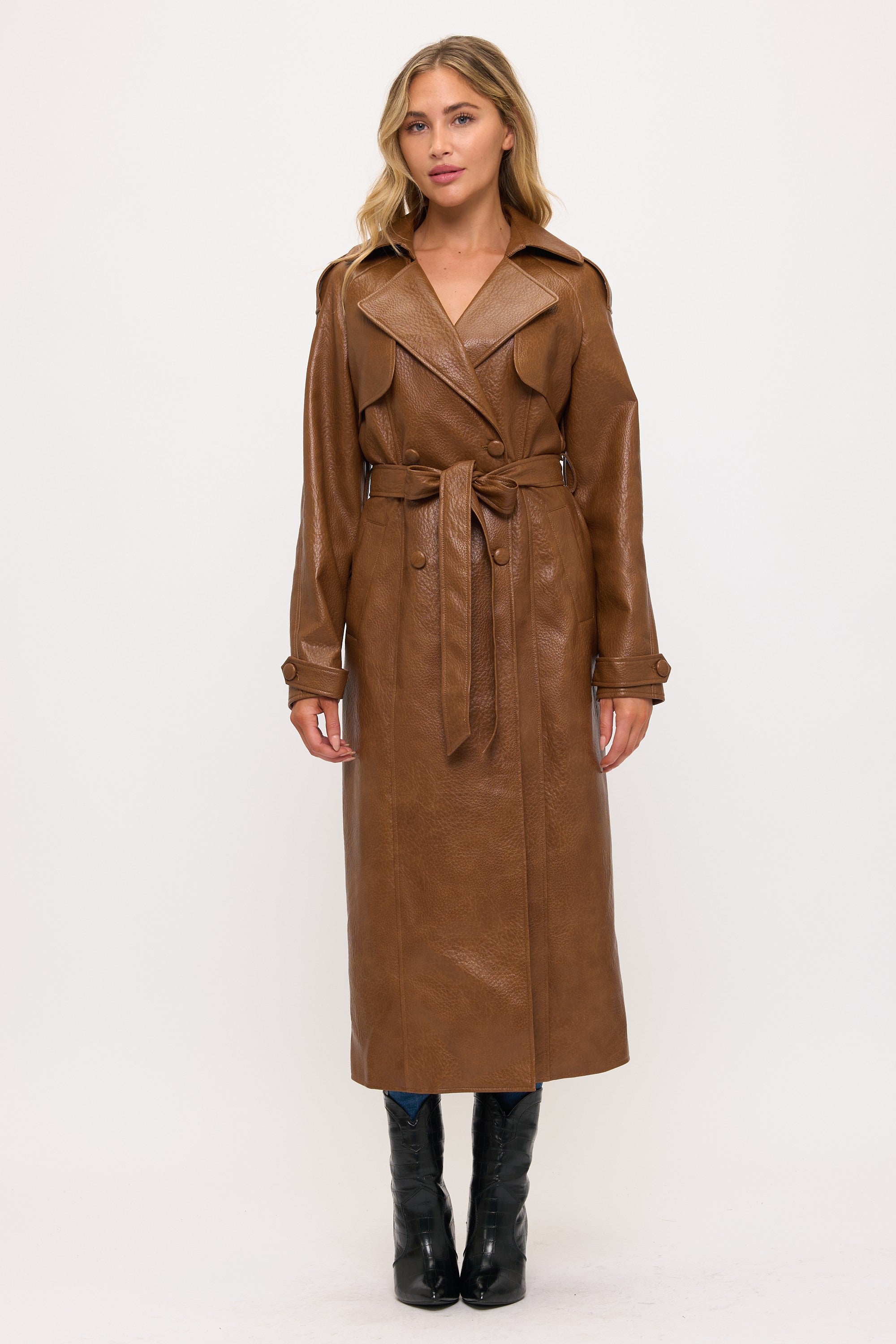 Piccadilly Vegan Leather Trench