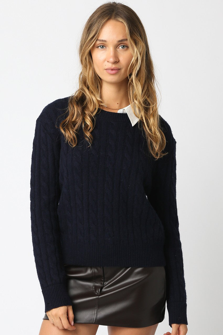 Sorta Sadie Cable Knit Sweater