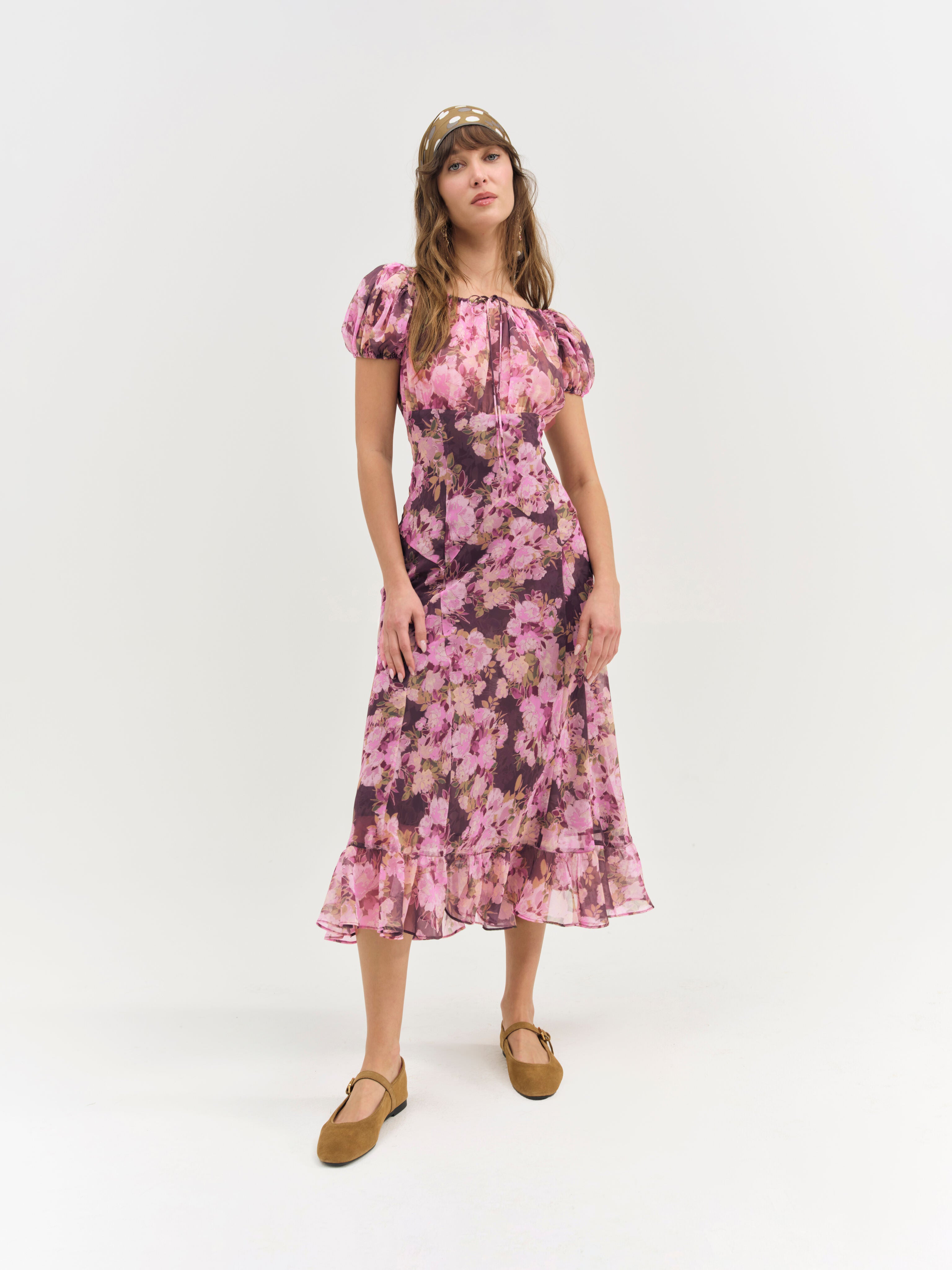 Adeline Floral Midi Dress