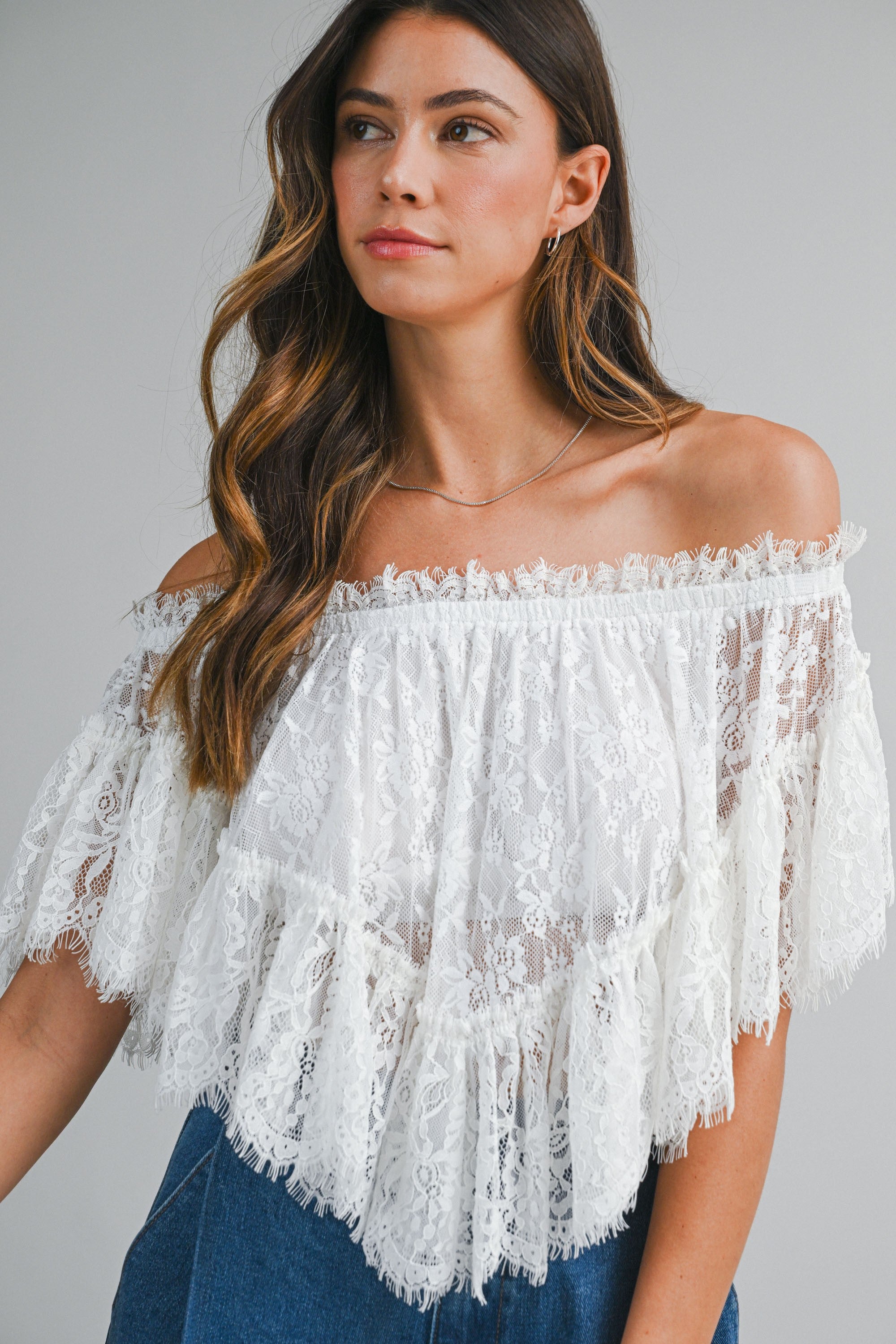 Corinne Lace Top