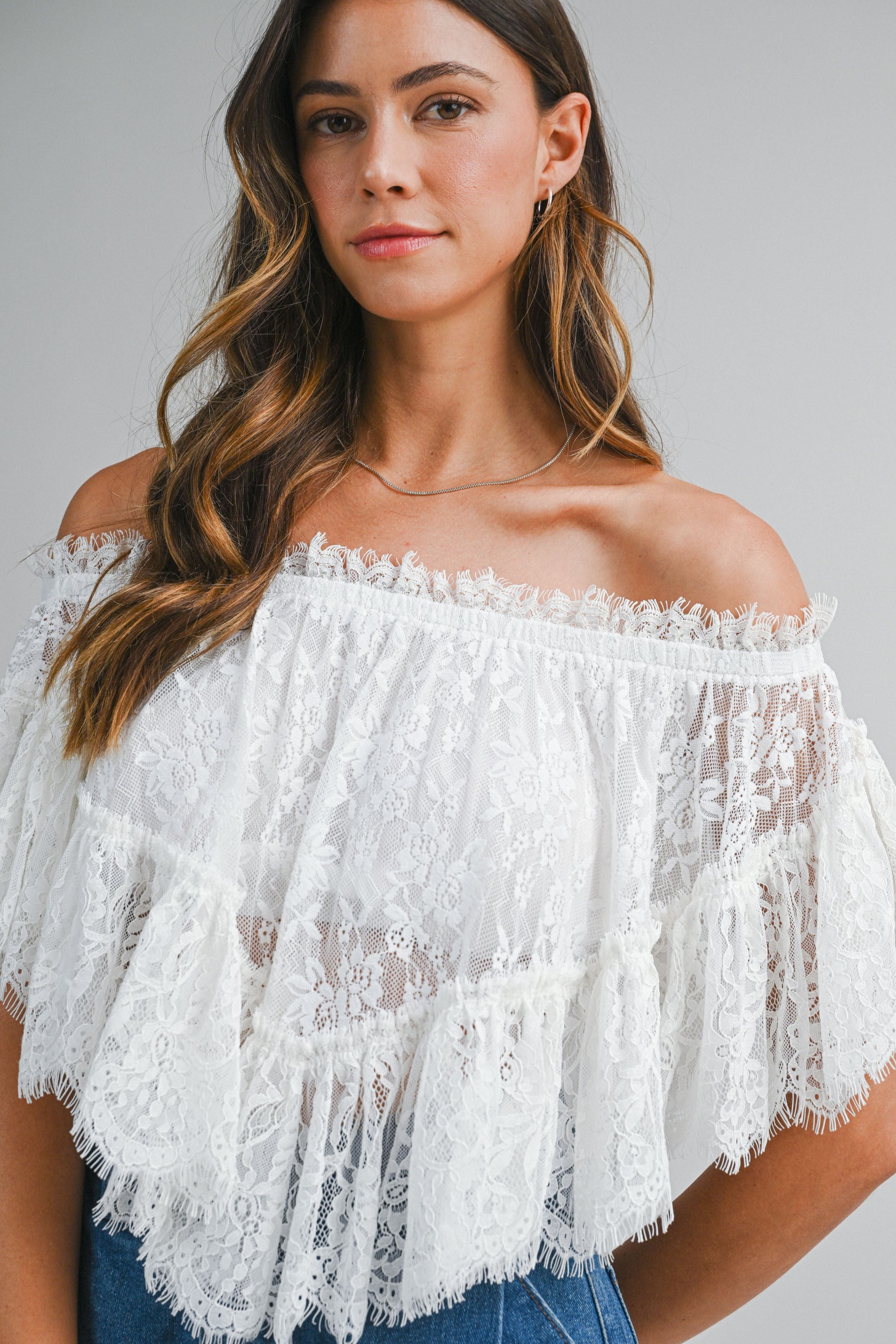 Corinne Lace Top