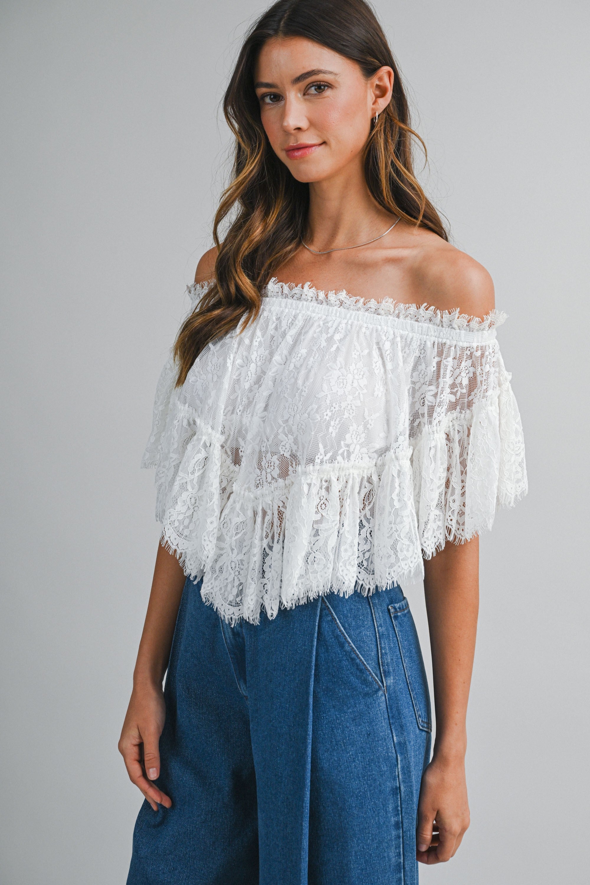 Corinne Lace Top