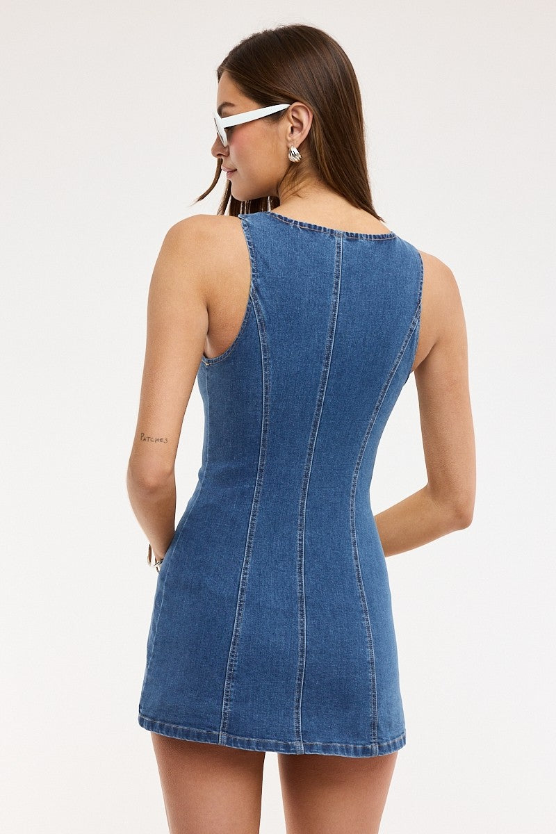 Nadja Denim Mini Dress