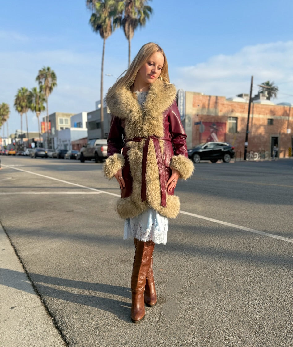 Ariana Fur Trimmed Coat