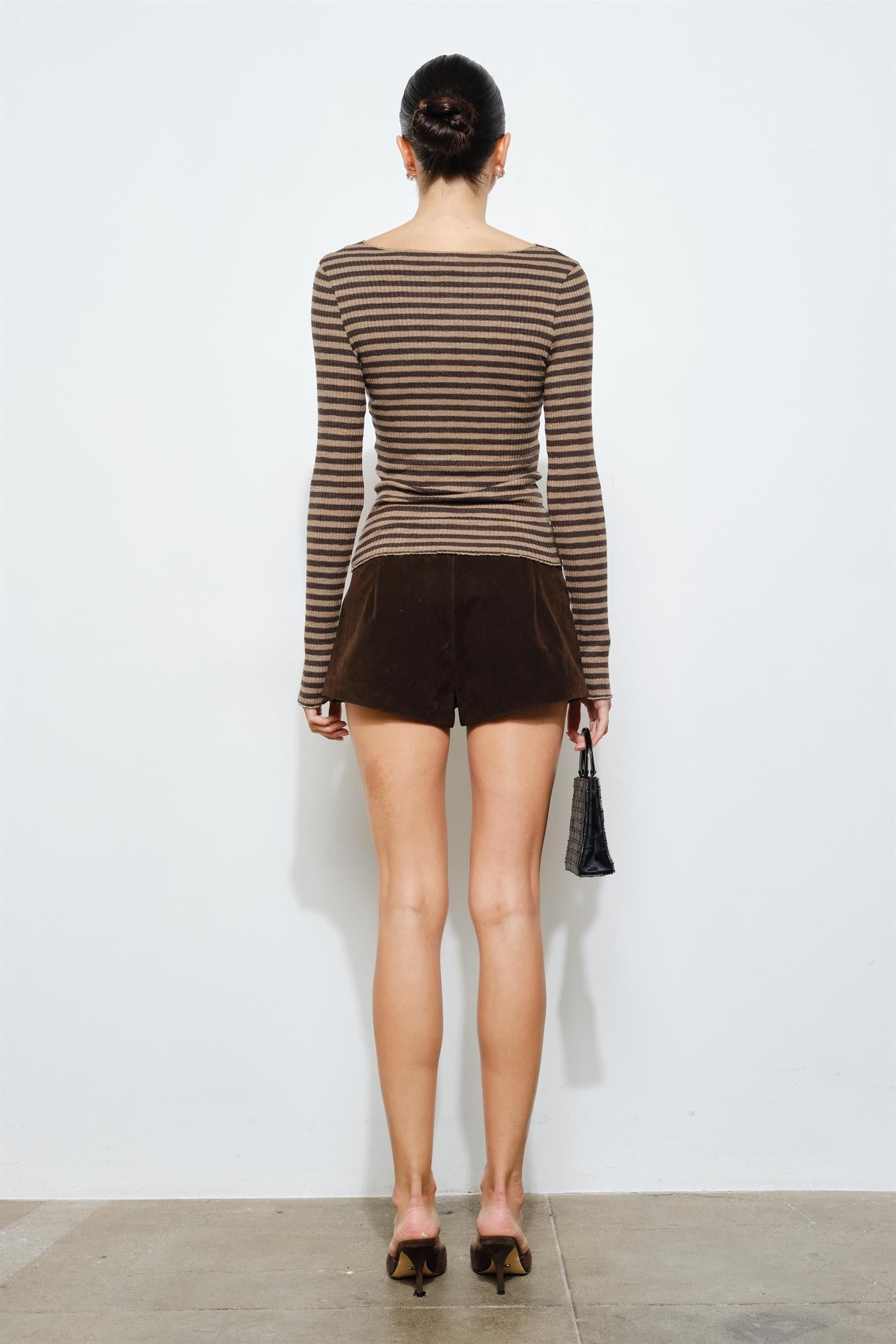 Laurie Top, Brown Stripe