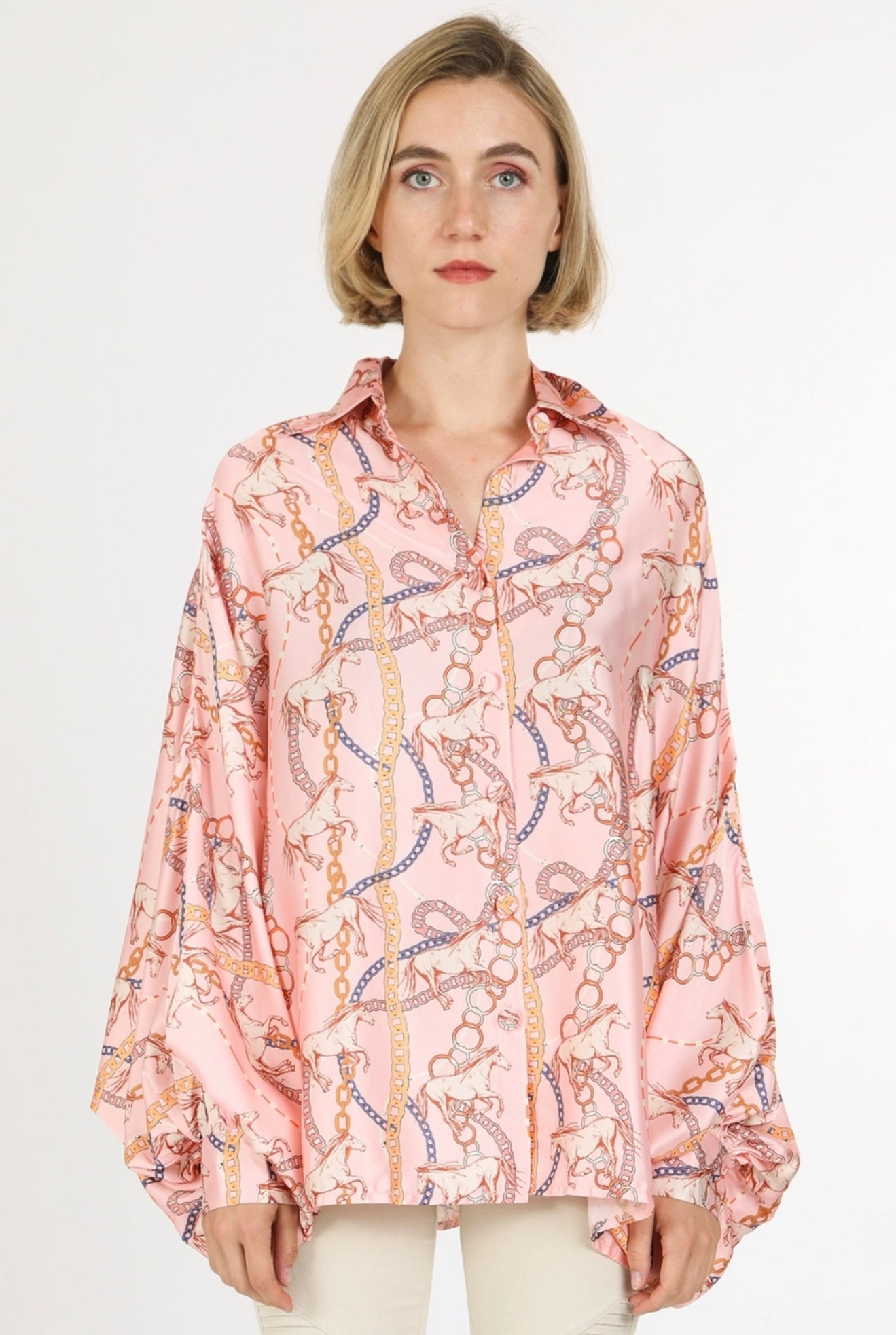 Pink Pony Club Button Up Blouse