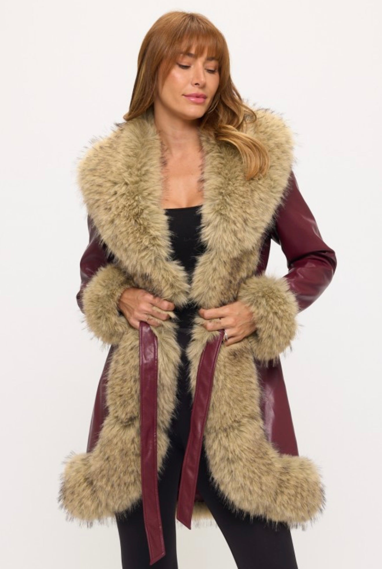 Ariana Fur Trimmed Coat