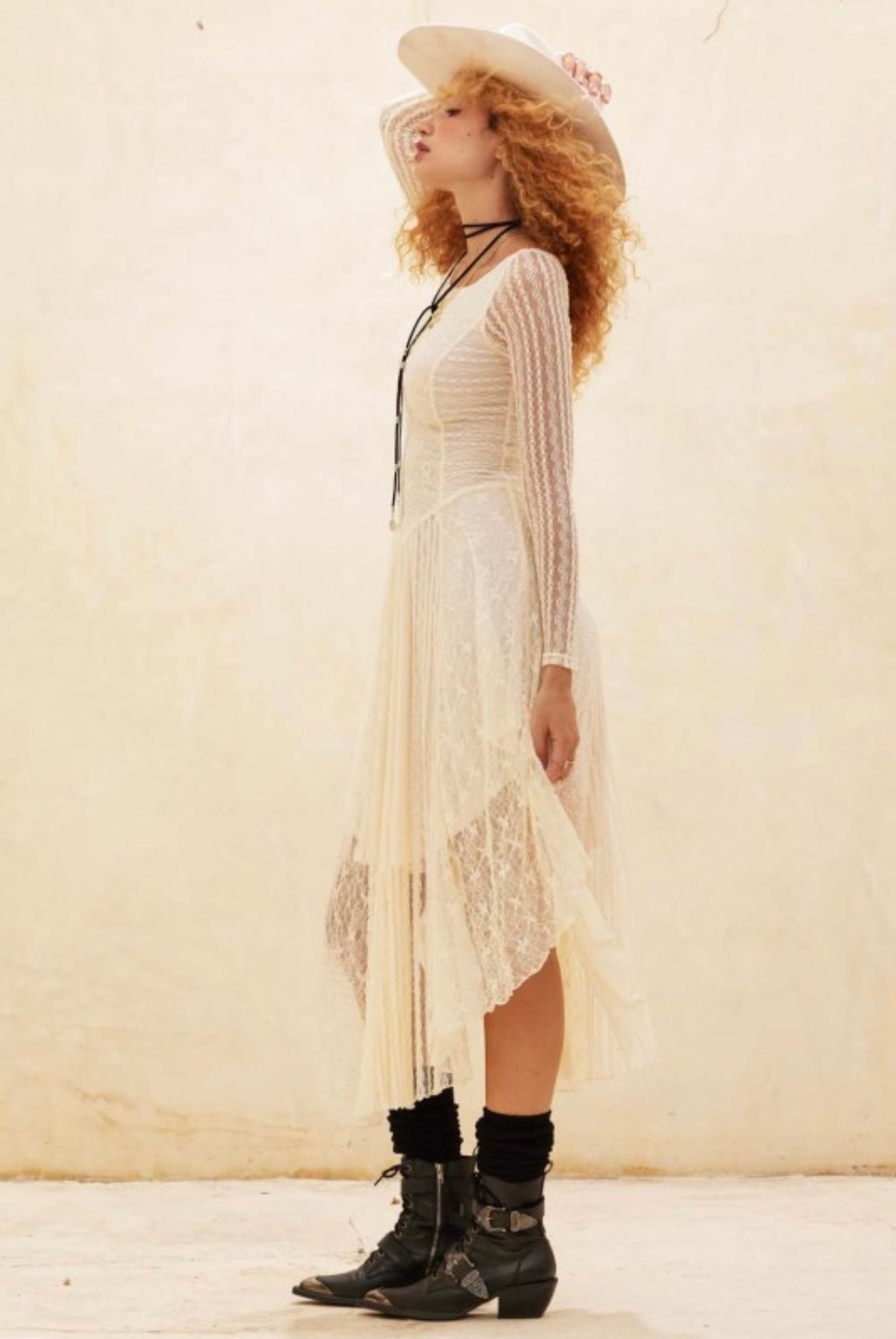 Fortuna Lace Midi Dress