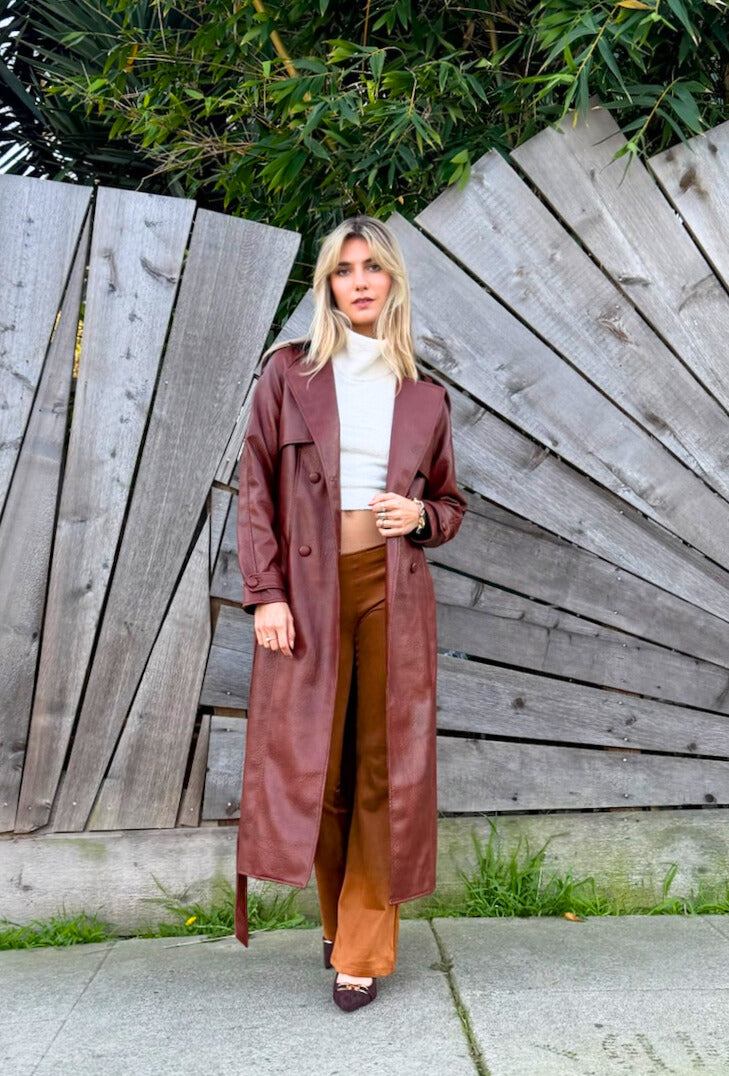 Piccadilly Vegan Leather Trench