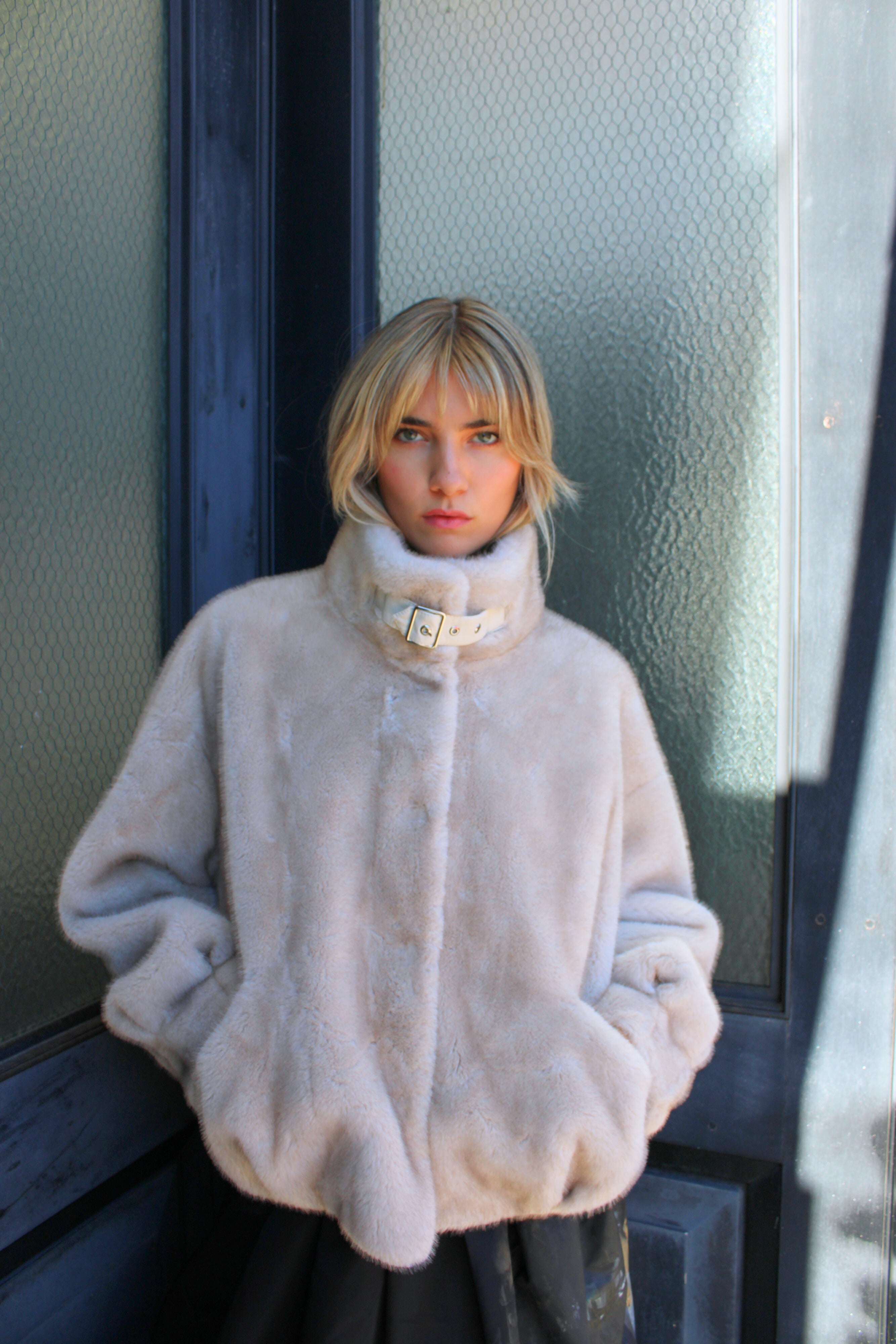 Maybe Baby Faux Fur Coat