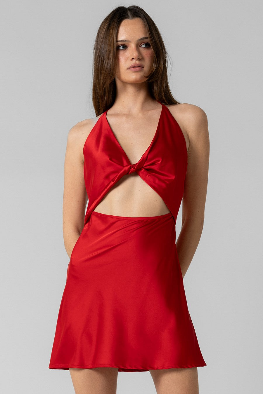 Chantelle Satin Mini Dress