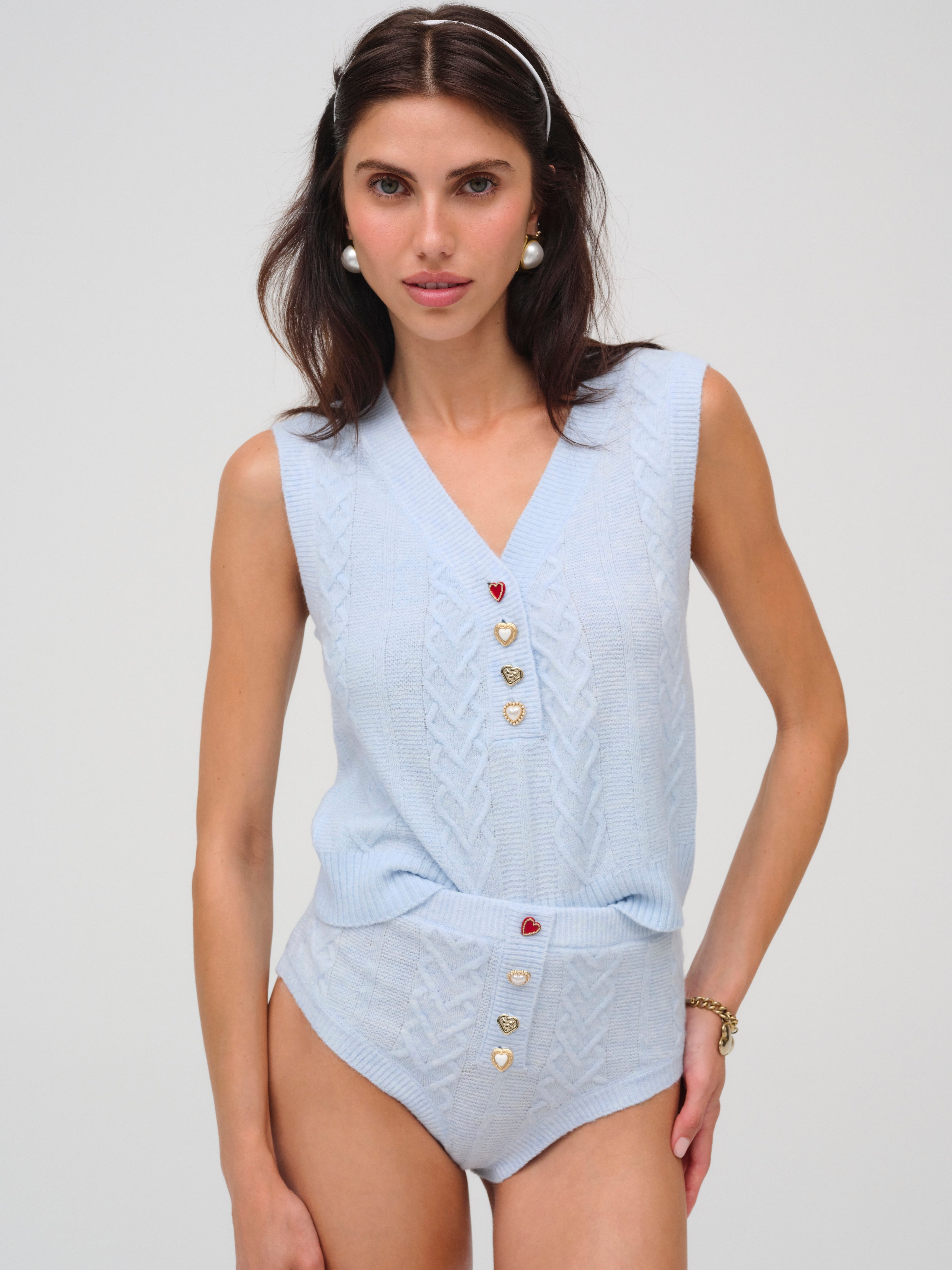 Cupid Cable Knit Vest